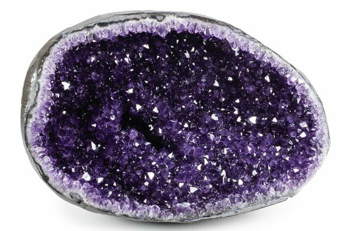 Sparkly Deep-Purple Amethyst Geode - Uruguay #357212